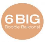 Big Boobie Balloons Flesh Colored - Bachelor & LGBT Bachelorette Party Supplies & Favors